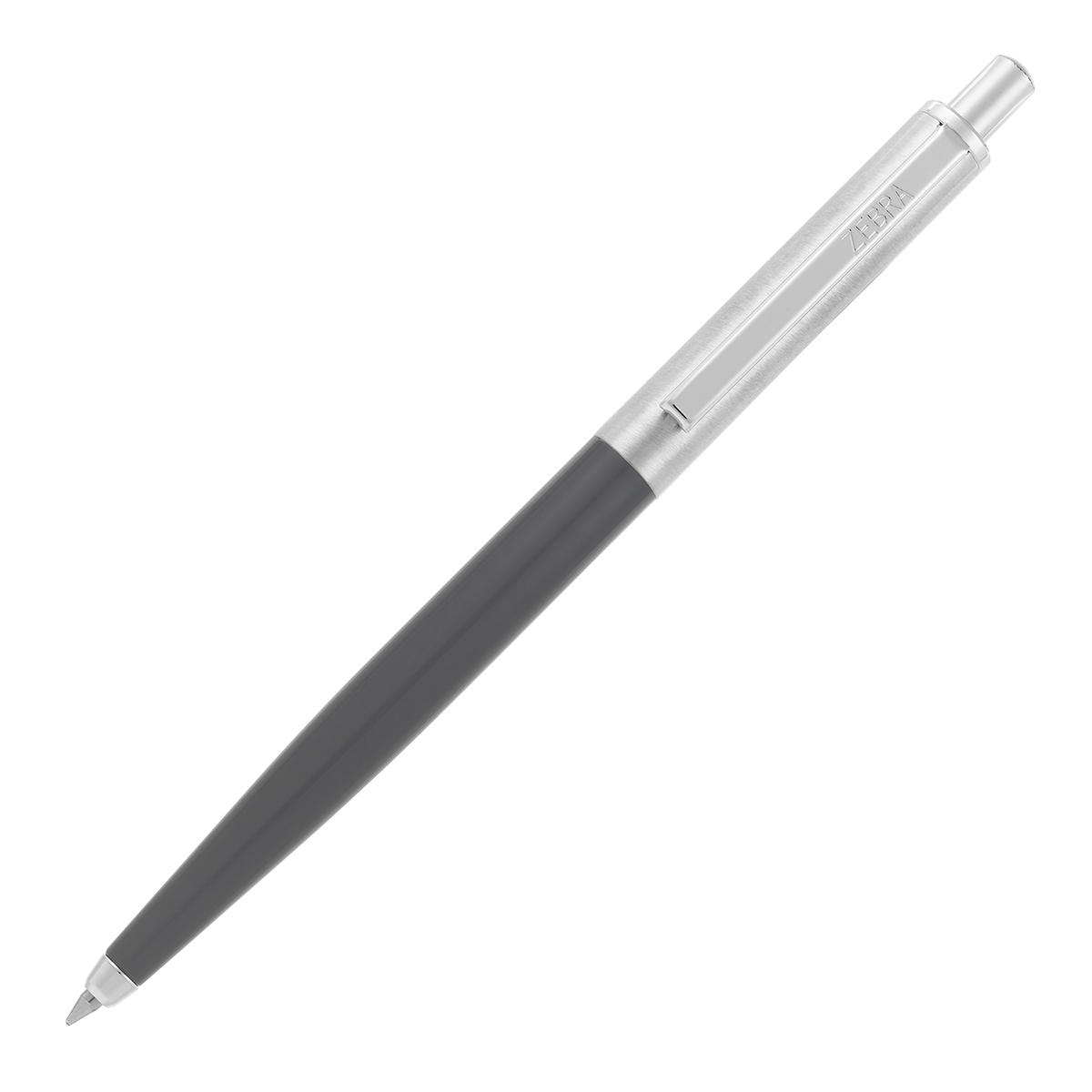 Kemični svinčnik  Zebra 901 0,7 moder izpis, srebrno sivo telo